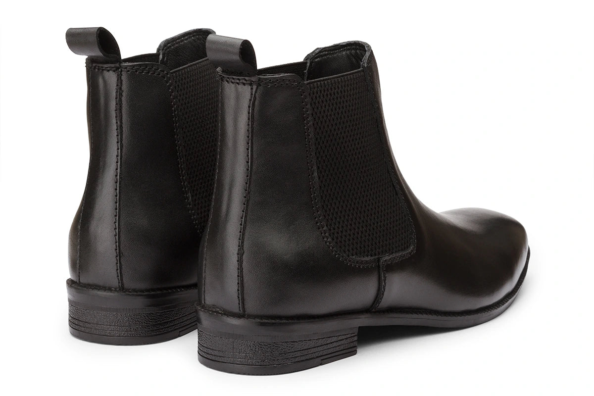 CHELSEA BOOTS - BLACK LEATHER SHOES