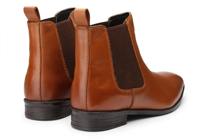 CHELSEA BOOTS - TAN LEATHER SHOES