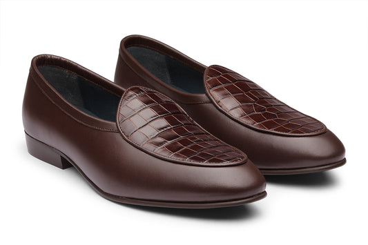 BELGIUM - BROWN LEATHER SHOES