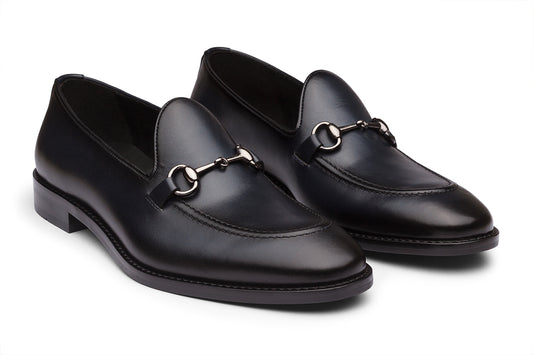 MONACO - MIDNIGHT NAVY BLUE LEATHER SHOES