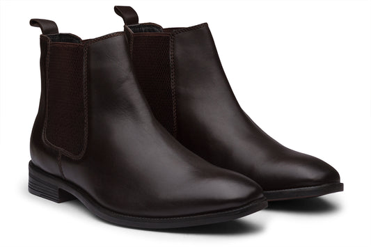 CHELSEA BOOTS - BROWN LEATHER SHOES
