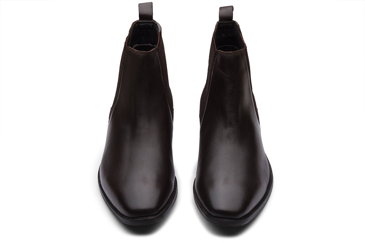 CHELSEA BOOTS - BROWN LEATHER SHOES