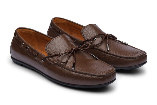 ALFREDO - BROWN LEATHER SHOES