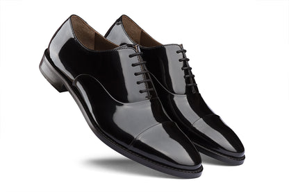 MUNICH - GLOSSY PATENT BLACK LEATHER SHOES