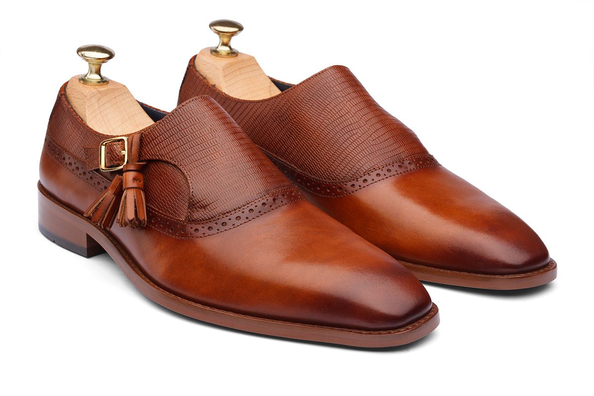 ARTURO - WOODBERRY TAN HAND PATINA LEATHER SHOES