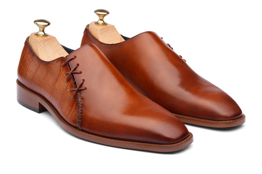 BOGOTA - WOODBERRY TAN HAND PATINA LEATHER SHOES