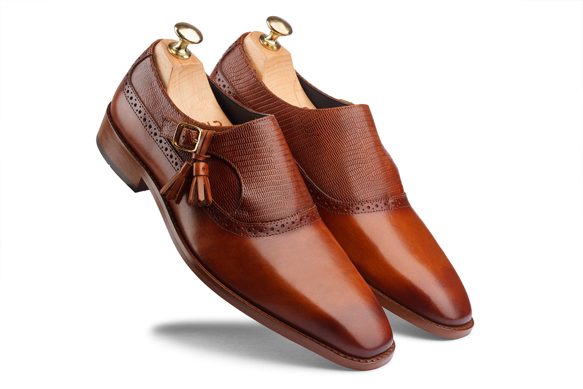 ARTURO - WOODBERRY TAN HAND PATINA LEATHER SHOES