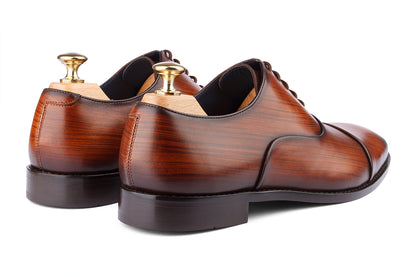 HAMBURG - WOODBERRY TAN HAND PATINA LEATHER SHOES