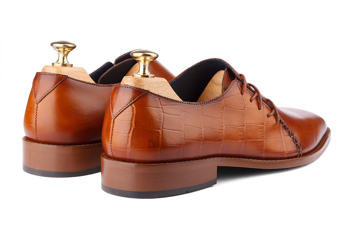 BOGOTA - WOODBERRY TAN HAND PATINA LEATHER SHOES