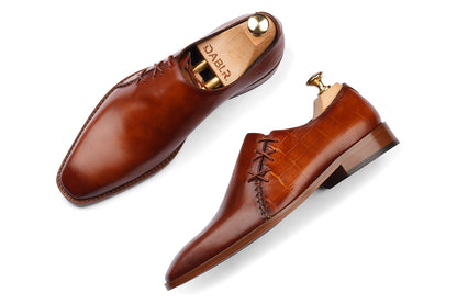 BOGOTA - WOODBERRY TAN HAND PATINA LEATHER SHOES