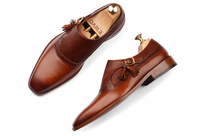 ARTURO - WOODBERRY TAN HAND PATINA LEATHER SHOES