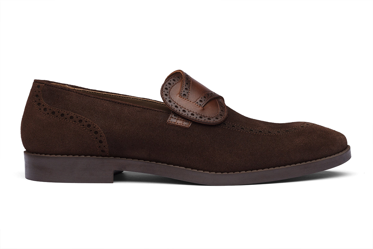 ROMA - SUEDE BROWN LEATHER SHOES