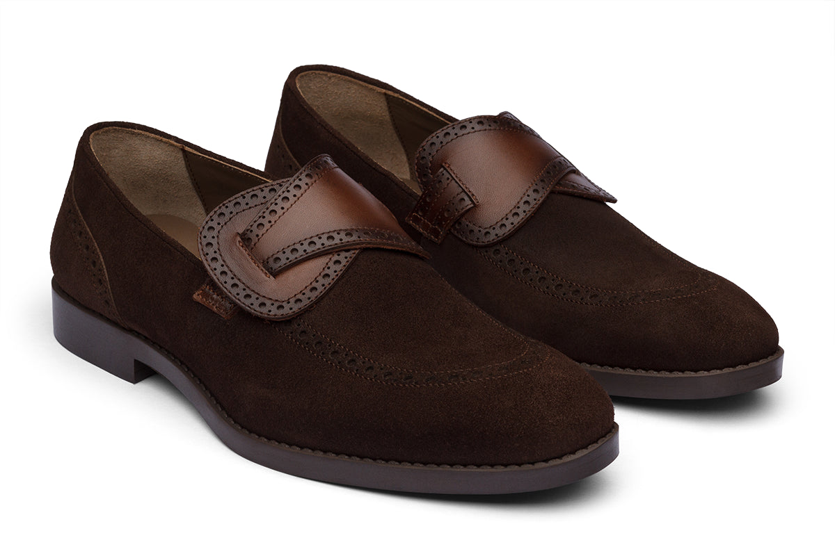 ROMA - SUEDE BROWN LEATHER SHOES