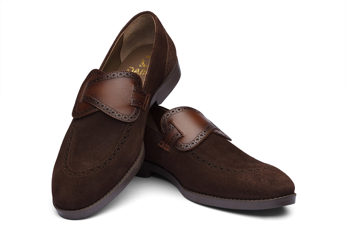 ROMA - SUEDE BROWN LEATHER SHOES