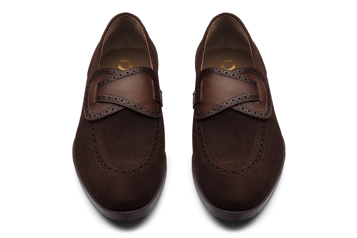 ROMA - SUEDE BROWN LEATHER SHOES