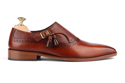 ARTURO - SEQUIOA TAN HAND PATINA LEATHER SHOES