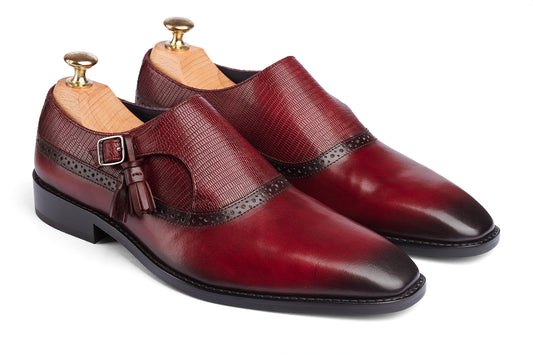 ARTURO - BORDO HAND PATINA LEATHER SHOES