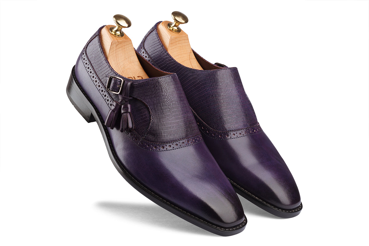 ARTURO - VIOLA HAND PATINA LEATHER SHOES