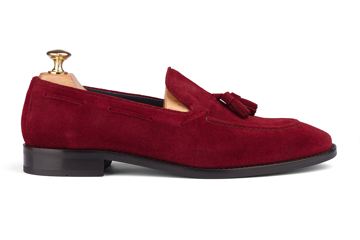 FLORENCE - MAROON SUEDE LEATHER SHOES