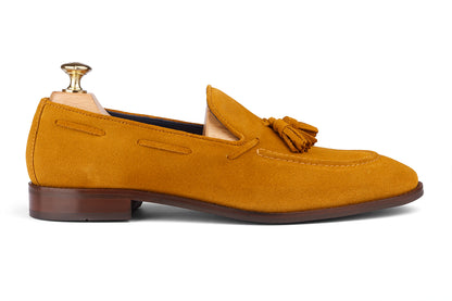 FLORENCE - MUSTARD SUEDE LEATHER SHOES