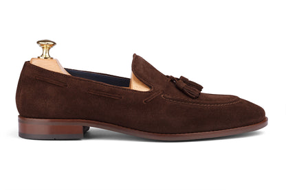 FLORENCE - CHOCOLATE BROWN SUEDE LEATHER SHOES