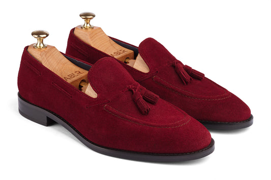 FLORENCE - MAROON SUEDE LEATHER SHOES