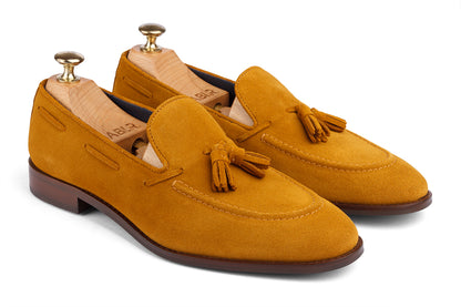 FLORENCE - MUSTARD SUEDE LEATHER SHOES