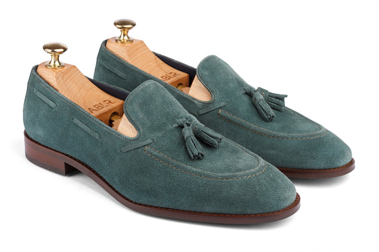 FLORENCE - TEAL SUEDE LEATHER SHOES