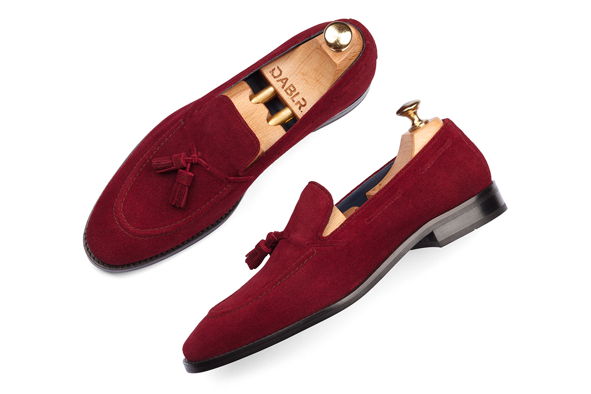 FLORENCE - MAROON SUEDE LEATHER SHOES