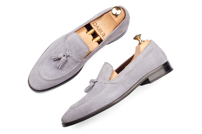 FLORENCE - COOL GREY SUEDE LEATHER SHOES