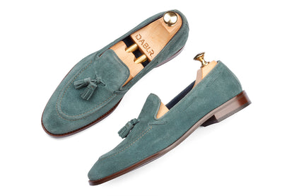 FLORENCE - TEAL SUEDE LEATHER SHOES