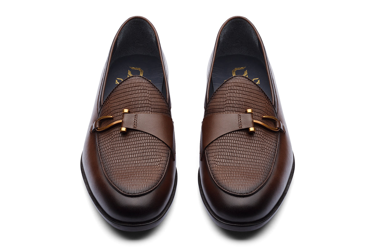 BELGRADE - CHESTNUT BROWN LEATHER SHOES