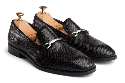 IVAR - SNAKE BLACK PATENT LEATHER SHOES