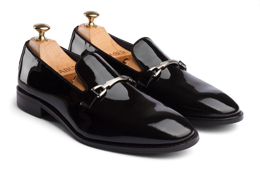 IVAR - GLOSSY PATENT BLACK LEATHER SHOES