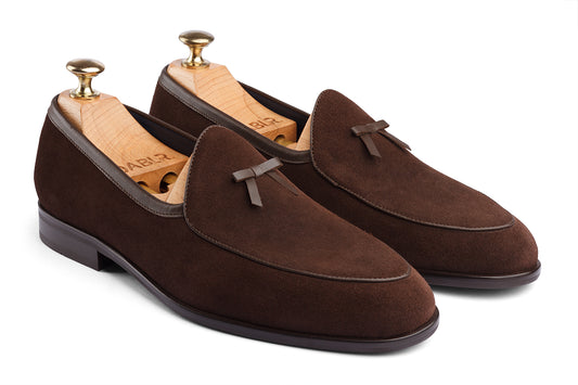 ROLLO - CHOCOLATE BROWN SUEDE LEATHER SHOES