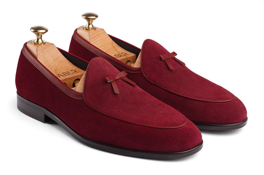 ROLLO - MAROON SUEDE LEATHER SHOES