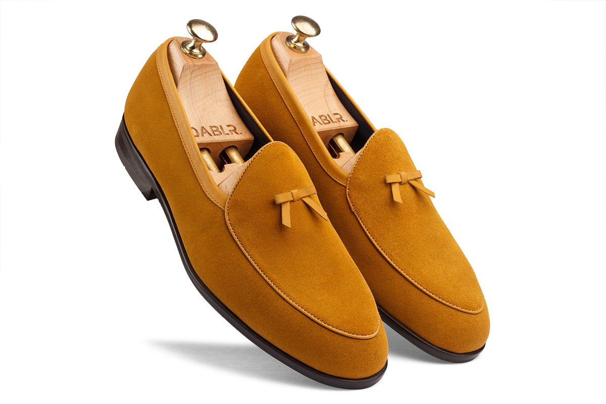 ROLLO - MUSTARD SUEDE LEATHER SHOES