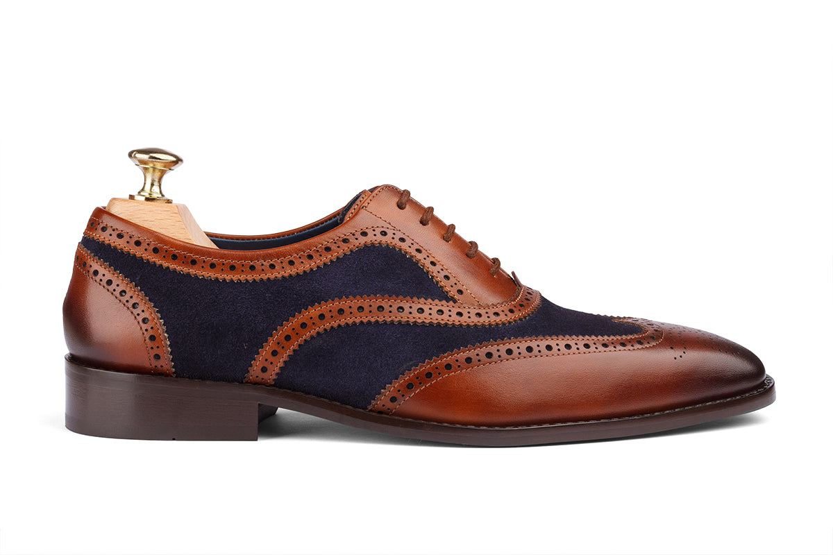 KRAKOW - WOODBERRY TAN HAND PATINA LEATHER SHOES