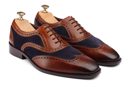 KRAKOW - WOODBERRY TAN HAND PATINA LEATHER SHOES