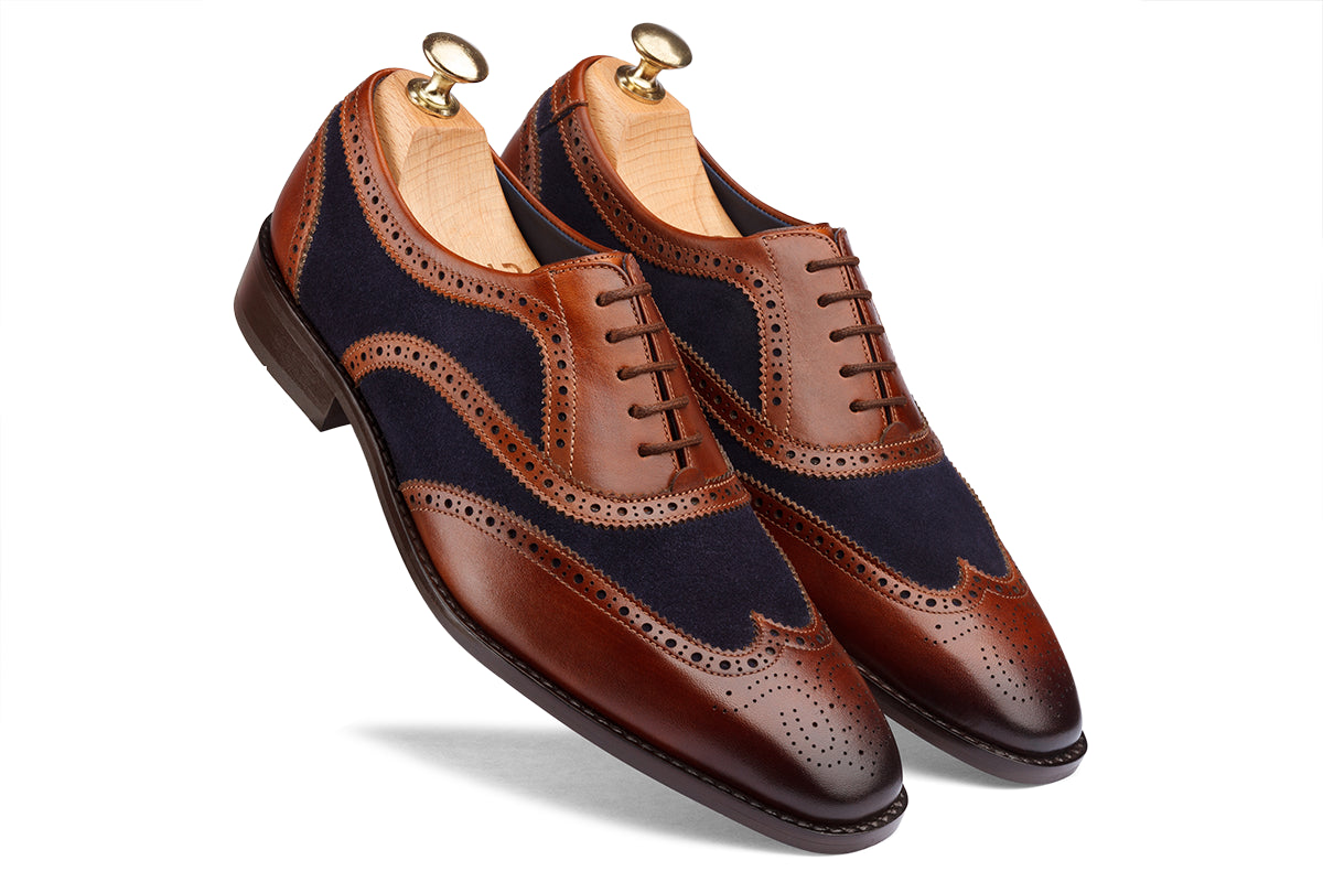 KRAKOW - WOODBERRY TAN HAND PATINA LEATHER SHOES