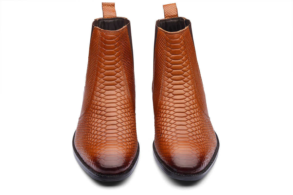 BURSA - TAN LEATHER BOOTS