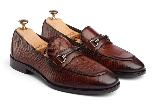 COPENHAGEN - WOODBERRY TAN HAND PATINA LEATHER SHOES