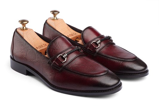 COPENHAGEN - WINE HAND PATINA LEATHER SHOES