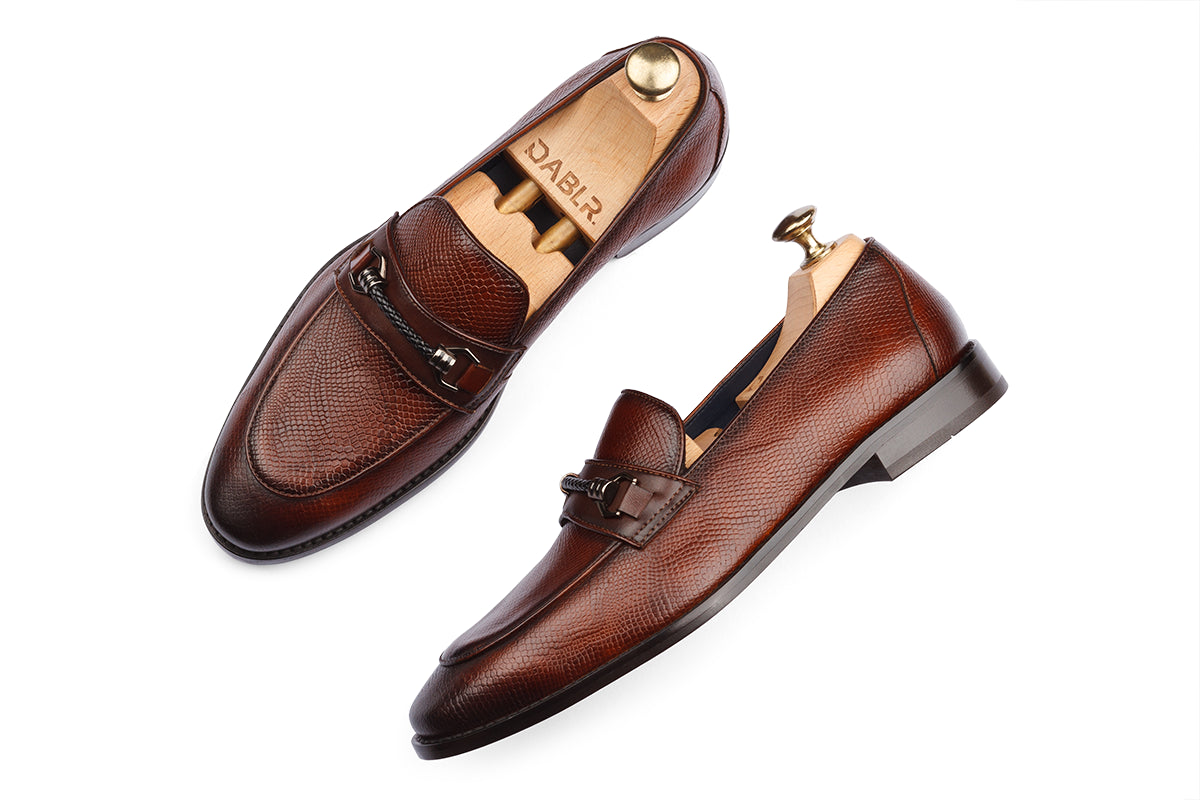 COPENHAGEN - WOODBERRY TAN HAND PATINA LEATHER SHOES