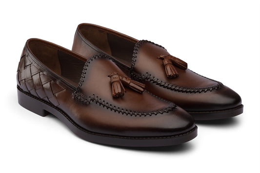 MILANO - CHESTNUT BROWN LEATHER SHOES