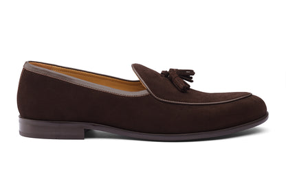 PETERSBURG - CHOCOLATE BROWN SUEDE LEATHER SHOES