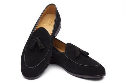 PETERSBURG - BLACK SUEDE LEATHER SHOES