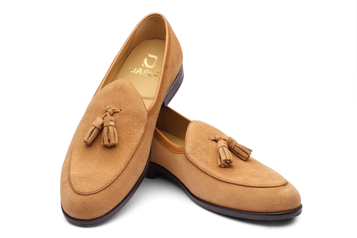 PETERSBURG - TAN SUEDE LEATHER SHOES