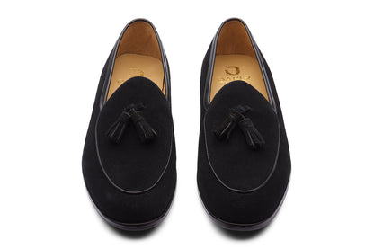 PETERSBURG - BLACK SUEDE LEATHER SHOES