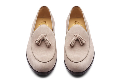 PETERSBURG - CREAM SUEDE LEATHER SHOES